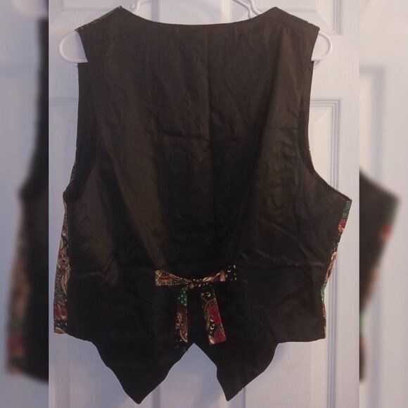 Vintage Christmas Cat Angels Vest Saddle River Sportswear L - Picture 2 of 5